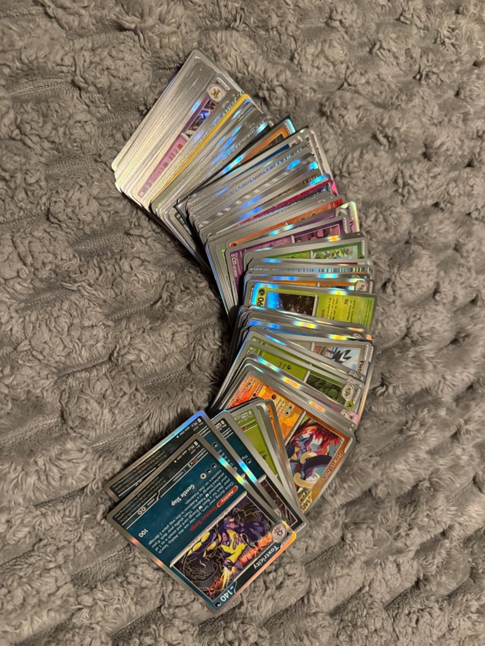 Holographic Trading Card Lot - Assorted Colors